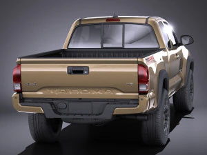 Toyota Tacoma TRD Offroad 2018 vray 3D Model