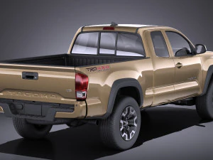 Toyota Tacoma TRD Offroad 2018 vray 3D Model