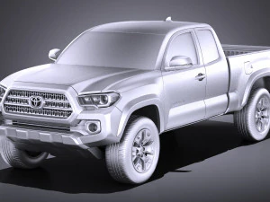 Toyota Tacoma TRD Offroad 2018 vray 3D Model
