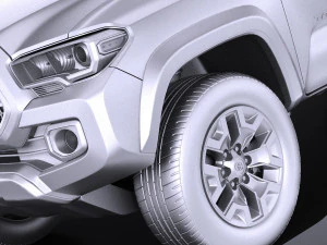 Toyota Tacoma TRD Offroad 2018 vray 3D Model