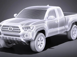 Toyota Tacoma TRD Offroad 2018 vray 3D Model