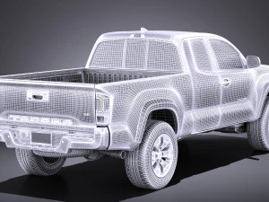 Toyota Tacoma TRD Offroad 2018 vray 3D Model