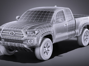 Toyota Tacoma TRD Offroad 2018 vray 3D-Modell