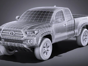 Toyota Tacoma TRD Offroad 2018 vray 3D Model