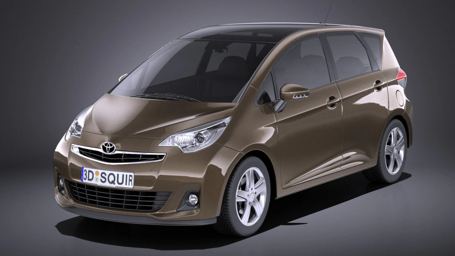 Toyota Verso S 2016 vray 3D Model .c4d .max .obj .3ds .fbx .stl .blend