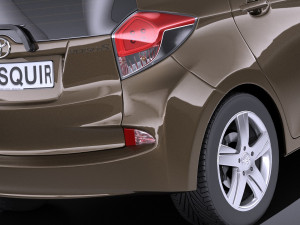 Toyota Verso S 2016 vray 3D मॉडल