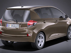 Toyota Verso S 2016 vray 3D Model