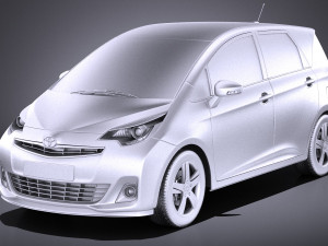 Toyota Verso S 2016 vray 3D मॉडल