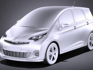 Toyota Verso S 2016 vray 3D Model
