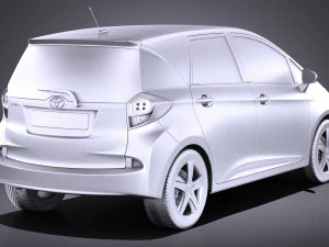 Toyota Verso S 2016 vray 3D Model