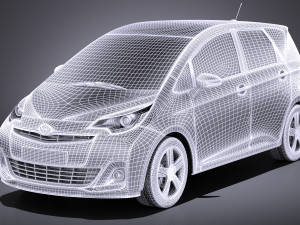 Toyota Verso S 2016 vray 3D मॉडल