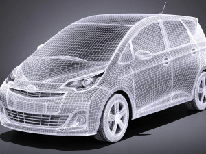 Toyota Verso S 2016 vray 3D Model