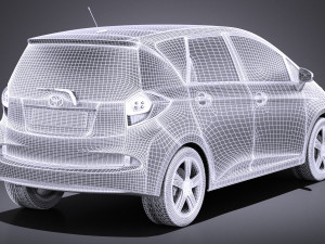 Toyota Verso S 2016 vray 3D मॉडल