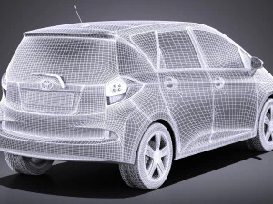 Toyota Verso S 2016 vray 3D Model