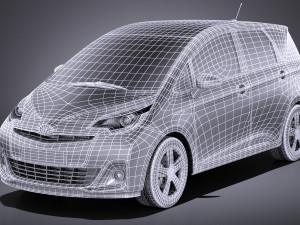 Toyota Verso S 2016 vray 3D मॉडल