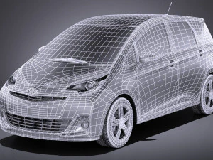 Toyota Verso S 2016 vray 3D Model
