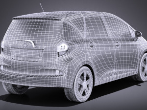 Toyota Verso S 2016 vray 3D मॉडल