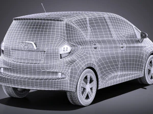 Toyota Verso S 2016 vray 3D Model