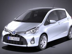 Toyota Yaris 2016 vray Modelo 3D