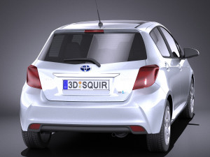 Toyota Yaris 2016 vray 3D Модель