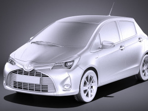 Toyota Yaris 2016 vray 3D Модель