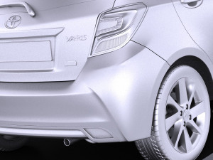 Toyota Yaris 2016 vray 3D Модель