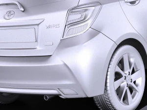 Toyota Yaris 2016 vray 3D Model