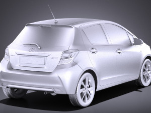 Toyota Yaris 2016 vray 3D Модель