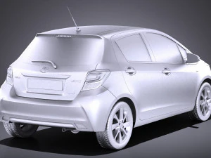 Toyota Yaris 2016 vray 3D Model