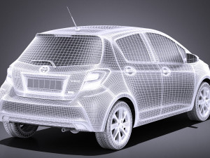 Toyota Yaris 2016 vray 3D Модель