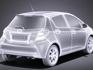 Toyota Yaris 2016 vray 3D Model