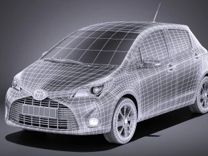 Toyota Yaris 2016 vray 3D Model