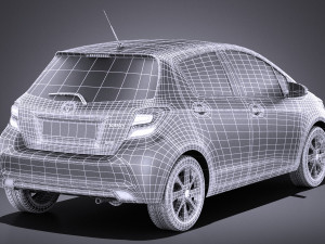 Toyota Yaris 2016 vray 3D Модель