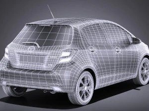 Toyota Yaris 2016 vray 3D Model