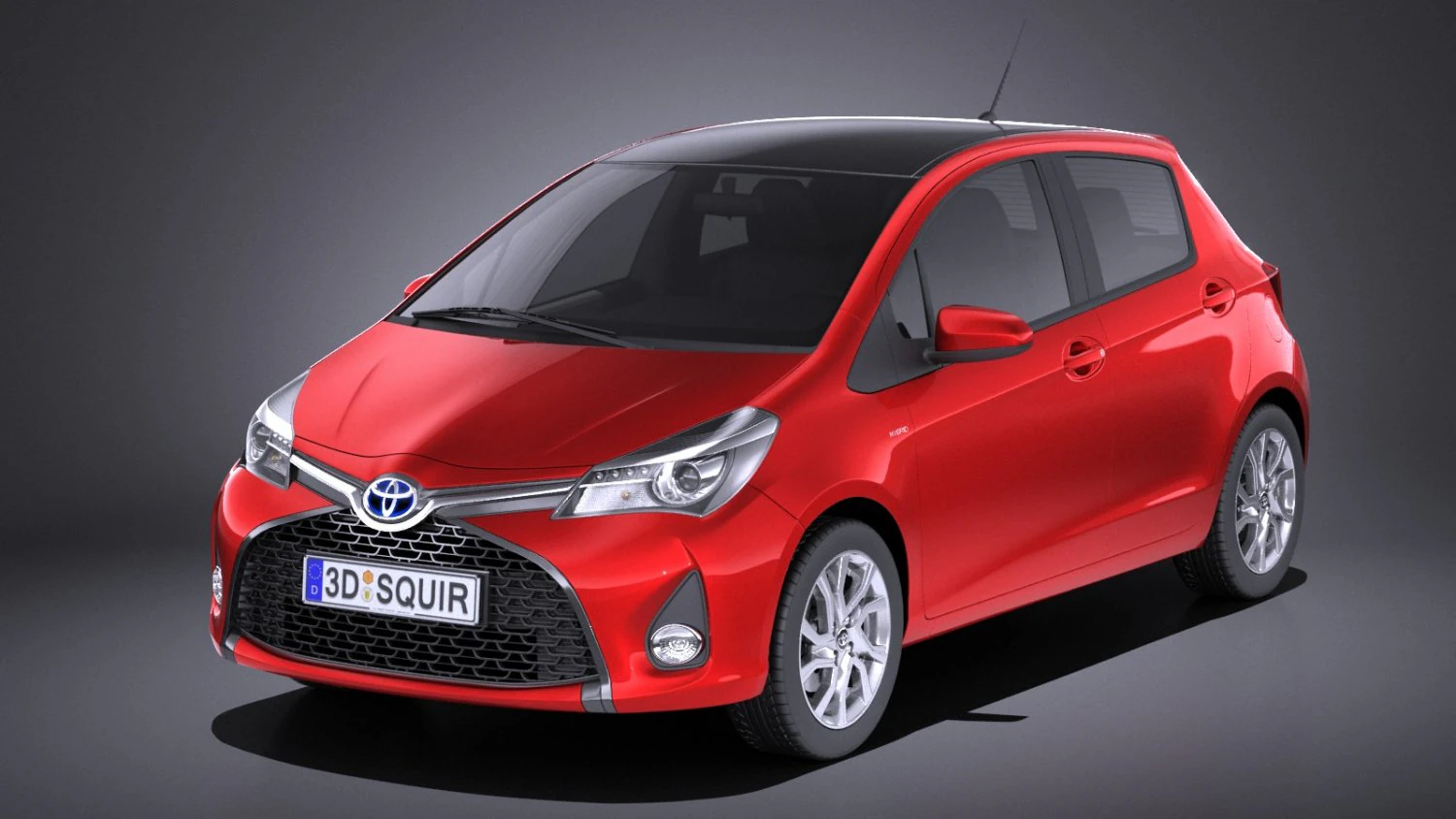 Toyota Yaris SE Hatchback 5-door 2016 vray 3D Model .c4d .max .obj .3ds .fbx .stl .blend 