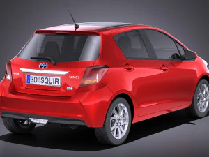 Toyota Yaris SE Hatchback 5-door 2016 vray 3D Model