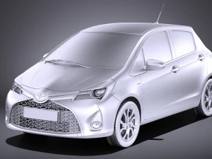 Toyota Yaris SE Hatchback 5-door 2016 vray 3D Model