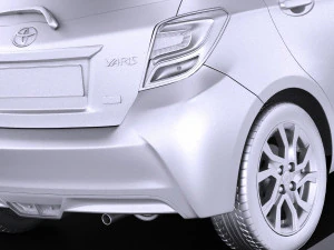 Toyota Yaris SE Hatchback 5-door 2016 vray 3D Model
