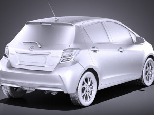 Toyota Yaris SE Hatchback 5-door 2016 vray Model 3D