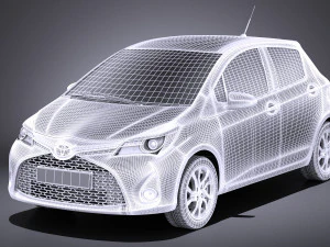 Toyota Yaris SE Hatchback 5-door 2016 vray 3D Model