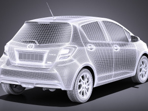 Toyota Yaris SE Hatchback 5-door 2016 vray Model 3D