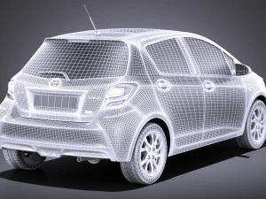 Toyota Yaris SE Hatchback 5-door 2016 vray 3D Model