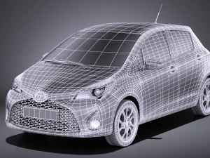 Toyota Yaris SE Hatchback 5-door 2016 vray 3D Model