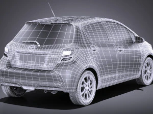 Toyota Yaris SE Hatchback 5-door 2016 vray 3D Model