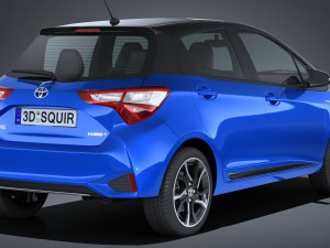 Toyota Yaris Hybrid 2017 3D Модель