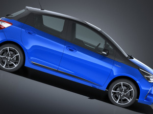 Toyota Yaris Hybrid 2017 3D Модель