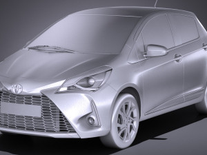 Toyota Yaris Hybrid 2017 3D Модель