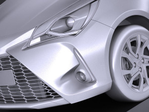 Toyota Yaris Hybrid 2017 3D Модель
