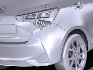 Toyota Yaris Hybrid 2017 3D Модель
