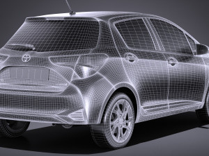 Toyota Yaris Hybrid 2017 3D Модель
